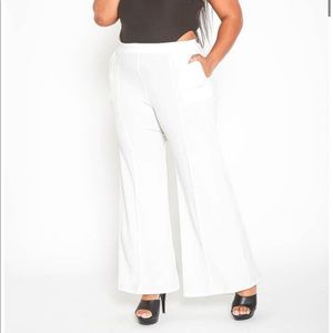 Plus Size High Rise Trouser Pants